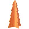 vidaXL Albero di Natale Marrone Cera 69,5 cm in Legno Massello di Pino