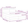 vidaXL Letto a molle con materasso Grigio 140 x 200 cm Pelle sintetica