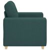 vidaXL Divano Sedia Verde Scuro 100x78x80 cm in Tessuto
