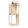 vidaXL Torre da Gioco Marrone 52,5 x 85 x 238 cm Pino massello