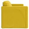 vidaXL Divano Letto da Terra 2 in 1 Giallo Scuro 122x204x55 cm Velluto