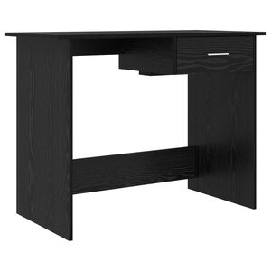 vidaXL Scrivania Rovere Nero 100 x 50 x 76 cm Legno ingegnerizzato