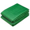 vidaXL Telo con Occhielli 2 pz Verde 1,5 x 10 m 260 gsm PE