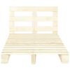 vidaXL Giroletto in Pallet di Legno Massello di Pino 120x200 cm