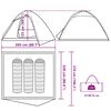 vidaXL Tenda da Campeggio a Cupola 3 Persone Mimetica Impermeabile