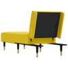 vidaXL Chaise Longue in Velluto Giallo