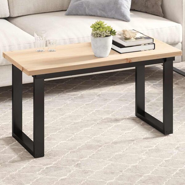 vidaXL Piano Tavolo 90x40x2,5 cm Rettangolare Legno Massello di Pino