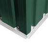 vidaXL Capanno per Attrezzi in Metallo Verde 204x132x186 cm