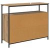 vidaXL Credenza Rovere artigianale 100 x 35 x 80 cm Legno multistrato