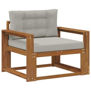 vidaXL Divano centrale per esterno Legno di Acacia Massello Naturale