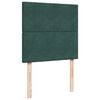 vidaXL Giroletto a Molle con Materasso Verde Scuro 90x200 cm Velluto