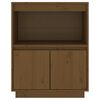 vidaXL Credenza Marrone Ambra 60x34x75 cm in Legno Massello di Pino