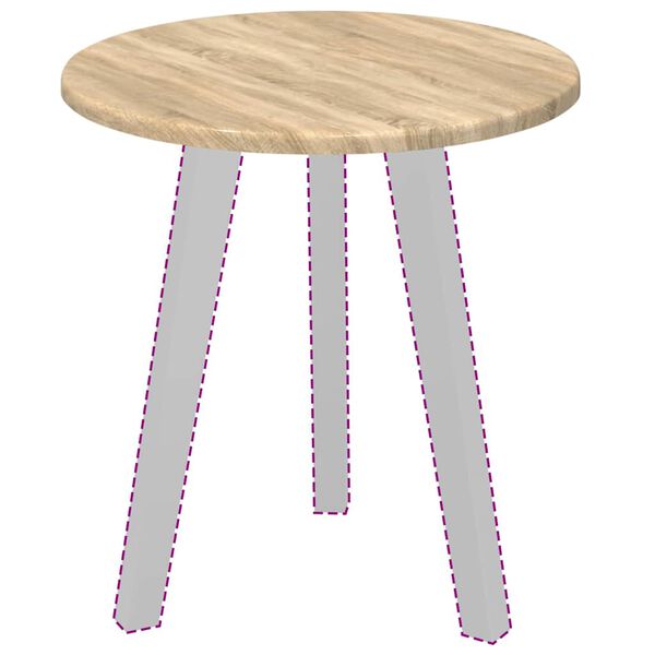 vidaXL Piano del tavolo rovere sonoma 40 x 40 x 1,5 cm