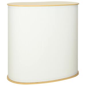 vidaXL Bancone per fiera Marrone chiaro e bianco 90 x 48 x 93 cm