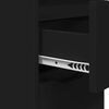vidaXL Comodino con cassetto Nero 30,5 x 30 x 43 cm Legno multistrato