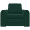 vidaXL Divano letto Verde Scuro 98 x 71 x 83 cm Velluto