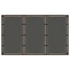 vidaXL Tavolo Giardino Piano in Vetro Marrone 150x90x75 cm Polyrattan