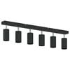 vidaXL Faretto da soffitto Nero 73 x 6 x 16 cm Metallo