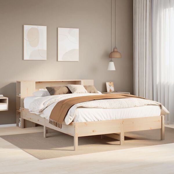 vidaXL Letto Libreria senza Materasso 160x200 cm in Legno di Pino