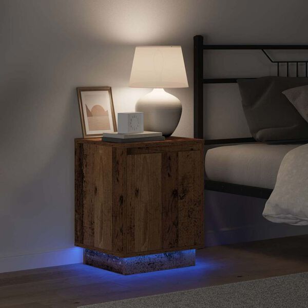 vidaXL Armadio da Notte Legno vecchio 39 x 34,5 x 50 cm