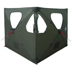 vidaXL Tenda da Caccia con tetto Verde militare 145 x 145 x 150 cm