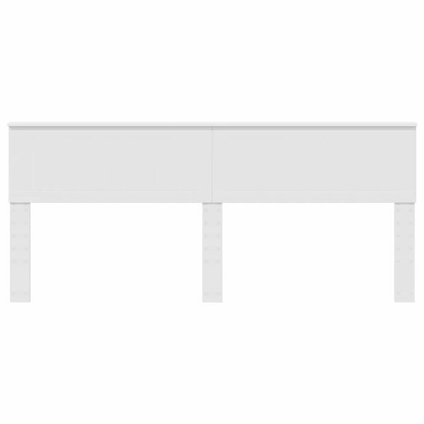 vidaXL Testiera Bianco 200 cm Legno multistrato