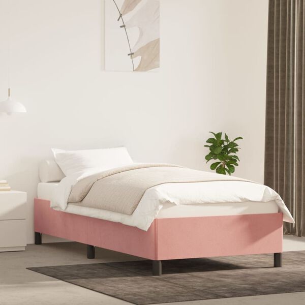 vidaXL Giroletto Rosa 80x200 cm in Velluto