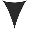 vidaXL Vela Parasole 160 g/m&sup2; Triangolare Nero 5x7x7 m in HDPE