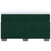 vidaXL Giroletto a Molle con Materasso Verde Scuro 120x190 cm Velluto