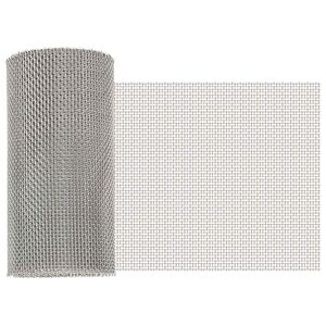 vidaXL Rete per schermatura 20 x 500 cm 8 Mesh Argento