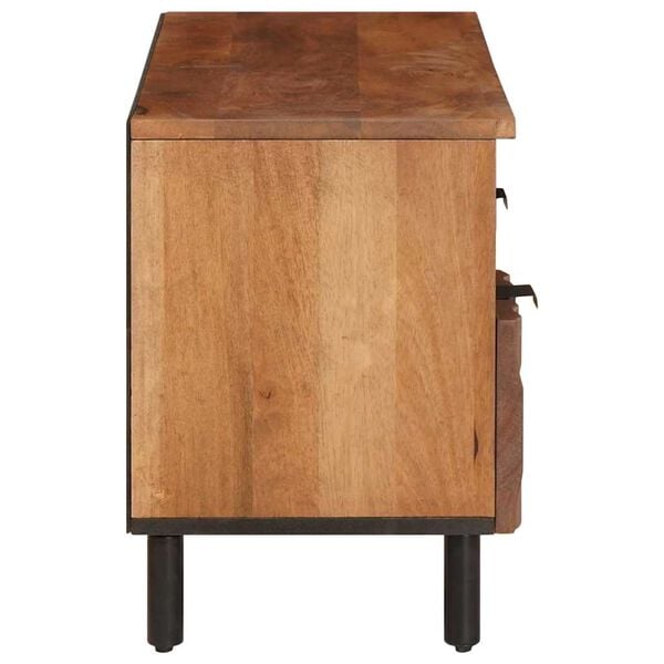 vidaXL Mobile TV con cassetto Finitura Marrone Acacia 100 x 33 x 46 cm