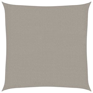 vidaXL Vela Parasole 160 g/m&sup2; Quadrata Grigio Chiaro 2x2 m in HDPE