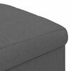 vidaXL Pouf contenitore Grigio scuro 40 x 40 x 45 cm Tessuto
