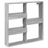 vidaXL Armadietto a Muro Grigio Sonoma 80x15x80cm in Legno Multistrato