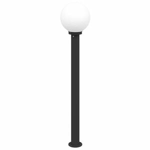 vidaXL Lampada a paletto 120 cm Nero IP44