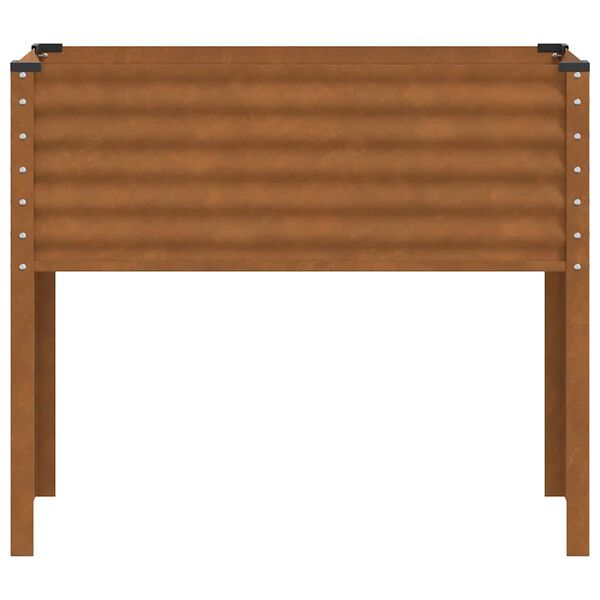 vidaXL Fioriera da giardino 100x45x90 cm in acciaio corten