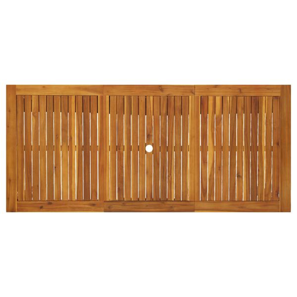 vidaXL Tavolo da Giardino 200x90x74 cm in Legno Massello di Acacia