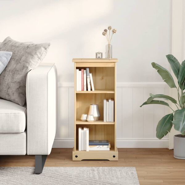 vidaXL Libreria Corona 46x29x100 cm in Legno Massello di Pino