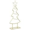 vidaXL Albero di Natale in metallo con supporto KUOPIO 60 cm Acciaio