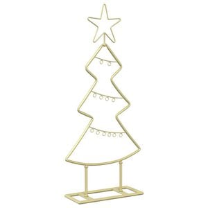 vidaXL Albero di Natale in metallo con supporto KUOPIO 60 cm Acciaio