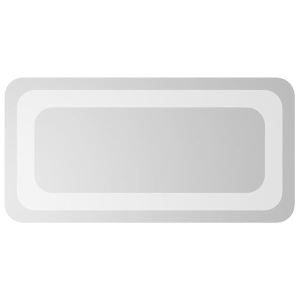 vidaXL Specchio da Bagno con Luci LED 20x40 cm