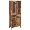 vidaXL Credenza 2 pz Legno vecchio 69,5 x 34 x 180 cm