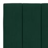vidaXL Giroletto senza Materasso Hanko Verde Scuro 80x200 cm in Velluto