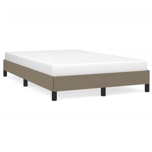 vidaXL Giroletto senza Materasso Tortora 120x200 cm Tessuto