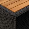 vidaXL Armadietto Nero 70 x 50 x 87 cm Poliestere e Rattan Roly