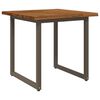 vidaXL Tavolo da pranzo con bordo vivo 80 x 80 x 75 cm