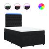 vidaXL Giroletto a Molle con Materasso Nero 120x190 cm in Velluto