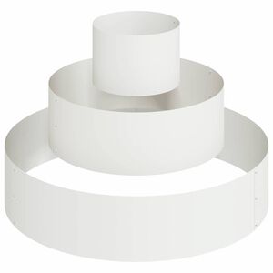vidaXL Vaso da giardino Bianco 90 x 90 x 20 cm