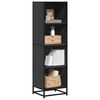 vidaXL Libreria Nera 40x35x139 cm in Legno Multistrato