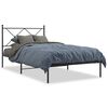 vidaXL Giroletto con Testiera in Metallo Nero 107x203 cm
